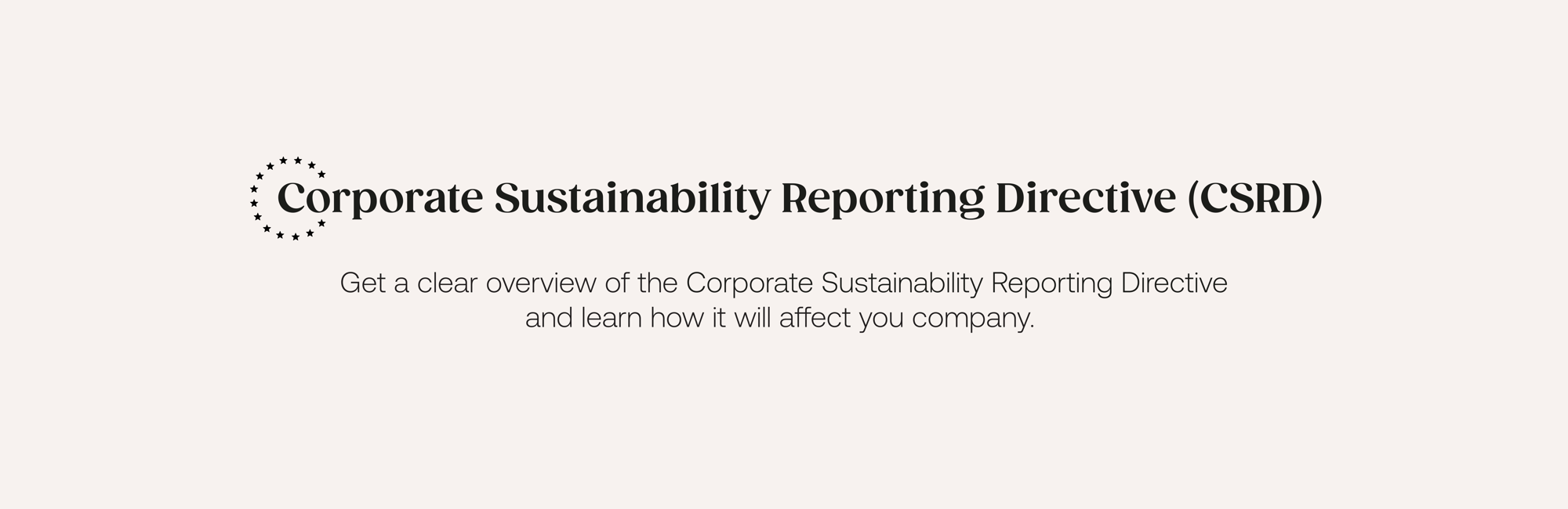 Corporate Sustainability Reporting Directive